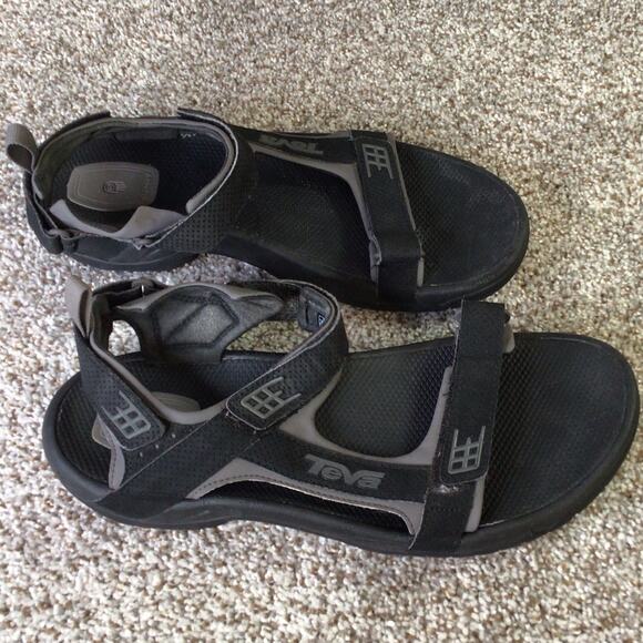 Teva Minam Mens Black Sandals Size 12 - Picture 1 of 13